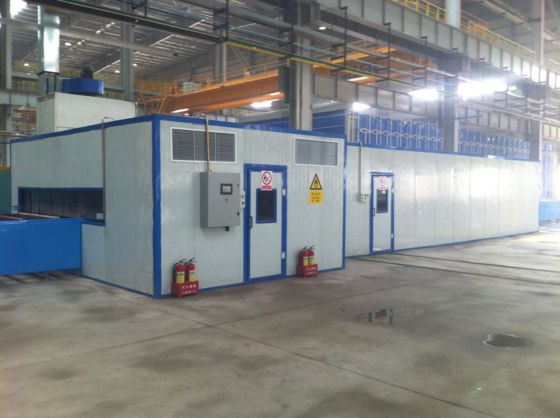 湖北噴砂房安裝到位