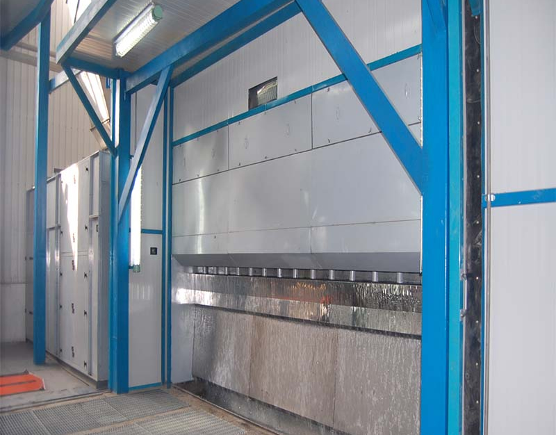 無泵水幕噴漆室